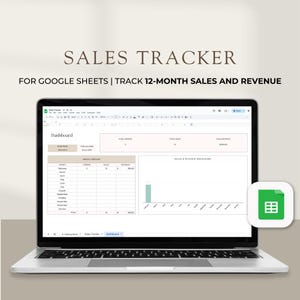Verkaufs-Tracker Google Sheet, Verkaufs-Tracker-Planer, Verkaufsziel-Tracker, Verkaufs-Dashboard, Verkaufs-Tracker-Vorlage, Verkaufs-Tracking Google Sheets