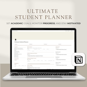 Notion Student Planner Template: Ultimate Academic Organizer (Digital Download)