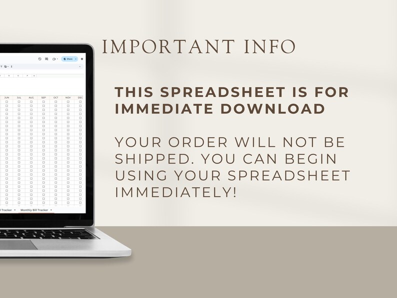 Bill Tracker Spreadsheet: Google Sheets & Excel Template - Etsy