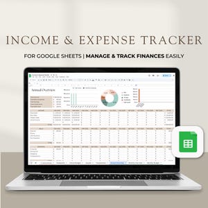 Income and Expense Tracker: Personal Finance Spreadsheet (Google Sheets Template)
