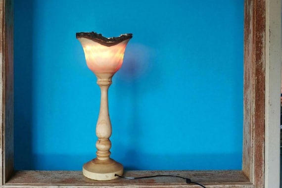 Stehlampe Birke | Holz Designlampe | Handmade Lamp Art