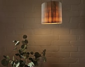 Holzlampe, Lampenschirm aus Holz, Holzleuchte, Birkenrund, Pappel, Pendelleuchte Holz, gedrechselt,  E27 Fassung, 1m Kabel