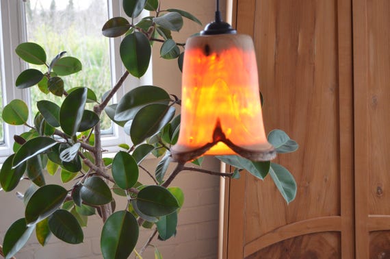 Holzlampe, Lampenschirm aus Holz, Holzleuchte, Birkenrund, Birke, Pendelleuchte Holz, gedrechselt,  E27 Fassung, 1m Kabel, Naturrand