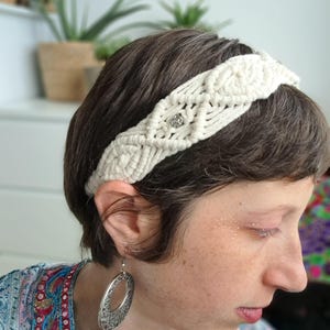 Macrame headband, hair accessory, boho, gift, headwrap boho, hairband, hair accessories, handmade macrame, festival wear