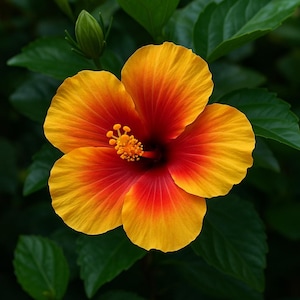 Red & Yellow Hibiscus Plant | 1-Gallon Live Tropical Flower | Bicolor Patio Shrub | Hummingbird | Butterfly Friendly | Zones 9–11