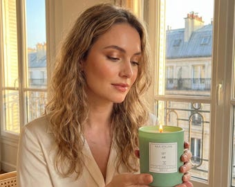 Lily Air Soy Candle, Fresh Lemon Jasmine Floral Home Fragrance