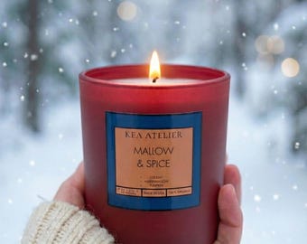 Pumpkin Marshmallow Soy Candle | Fall Scented 9oz