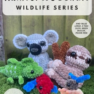 Rainforest Animals Crochet Patterns: Wildlife Series Bundle (PDF Pattern)