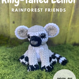 Ring-Tailed Lemur Crochet Pattern: Adorable Amigurumi (PDF Pattern)