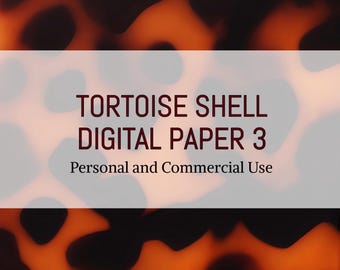 Tortoise Shell Digital Paper 3, Digital Download