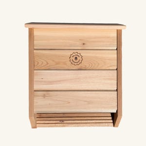 Handmade Cedar Bat House – Rustic Wooden Bat Box for Natural Pest Control | Bat Shelter | Western Red Cedar | Made in Canada