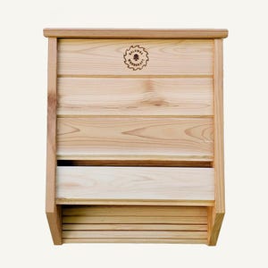 Handcrafted Cedar Bat House: Dual Chamber, Natural Pest Control