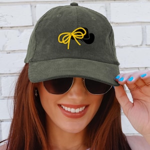Vintage Embroidered Cowgirl Hat, Corduroy Hat, Coastal Cowgirl, Gift for Her, Embroidered Hat, Western Cowgirl, Baseball Cap, Unique Gift