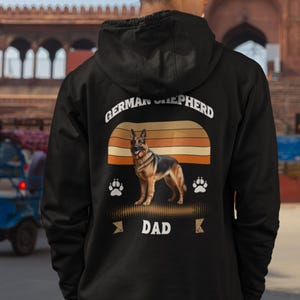German Shepherd Dad Hoodie: Unisex Dog Owner Sweatshirt