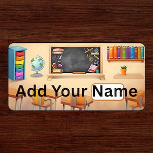 Personalized Desk Mat, Custom Classroom Pad, Teacher Gift