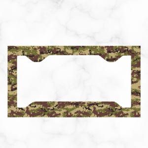 License Plate Frame, Green, Camouflage, Car Accessories, Car, Frame, Car Decor, Gift For Men, Hunting, Outdoor, Accessories, Unique Gift