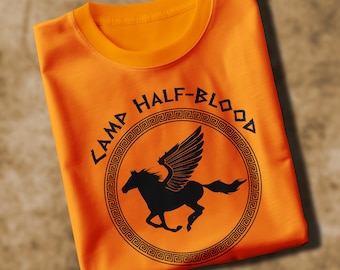Camp Half-Blood Orange Tee — Percy Jackson Demigod Cosplay Shirt | Greek Mythology Fan Gift
