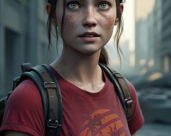 Ellie cosplay shirt – Faded Graphic The Last of Us Inspired