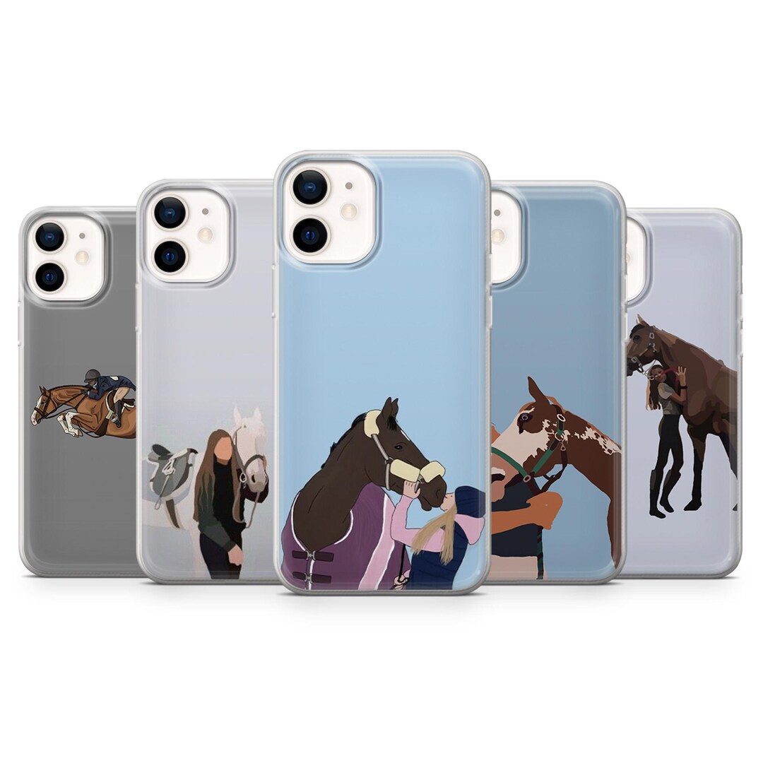 Rider Phone Case Equine Horse Cover for iPhone 16, 15, 14, 13, 12 ...