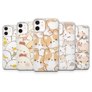 Chicken Phone Case Farm Hen Cute Rooster Pattern Cover for iPhone 16, 15, 14, 13, 12, Samsung S24, S23FE, S22 A16, Pixel 9,8 and others