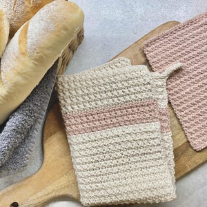 Crochet dishtowel set