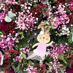Kranz Türkranz Muttertag Osterkranz Schleierkraut Trockenblumen Eukalyptus dekoration personalisiertes geschenk wanddeko geschenkidee image 8