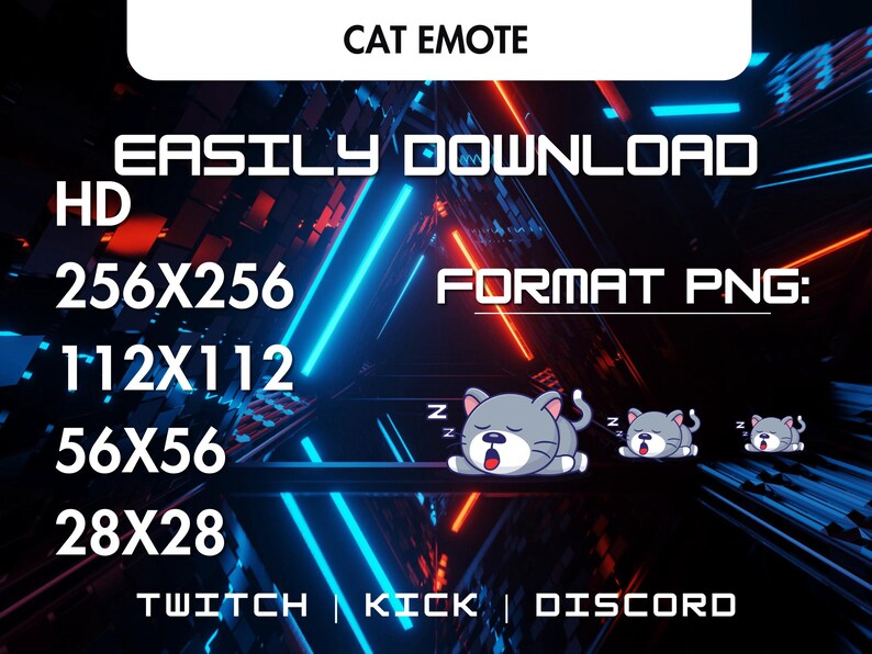 6 Cute Cat Emotes - Twitch, Discord, Youtube | Adorable Streaming ...