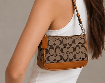 Coach Vintage | Y2K | 6044 | Black Signature C Jacquard Demi