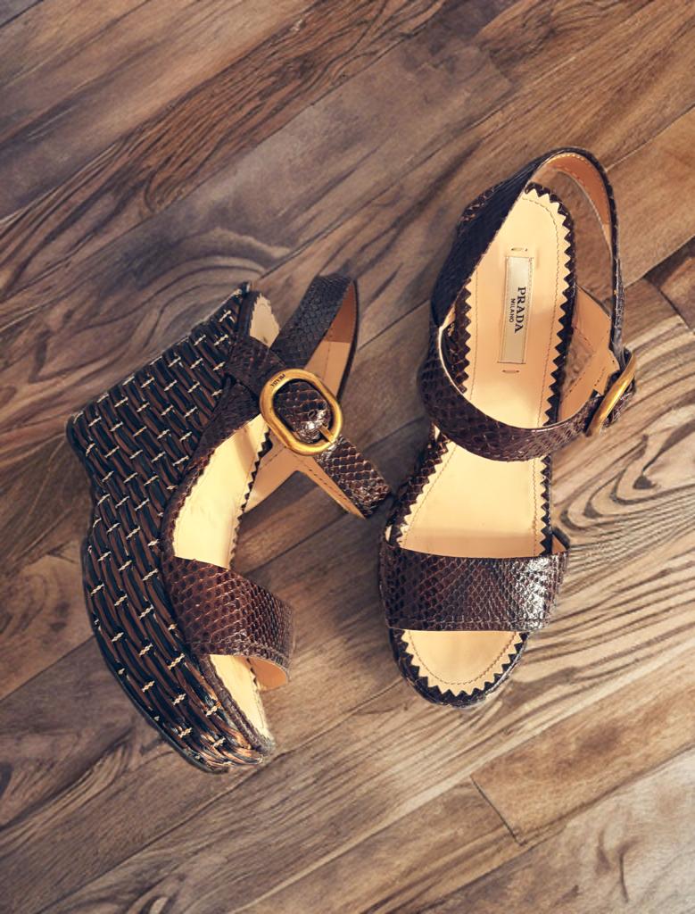 Vintage Prada Sandals - Etsy
