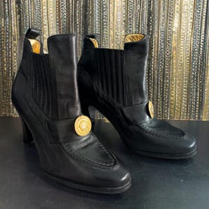 Versace Black Boots - Etsy display picture 1