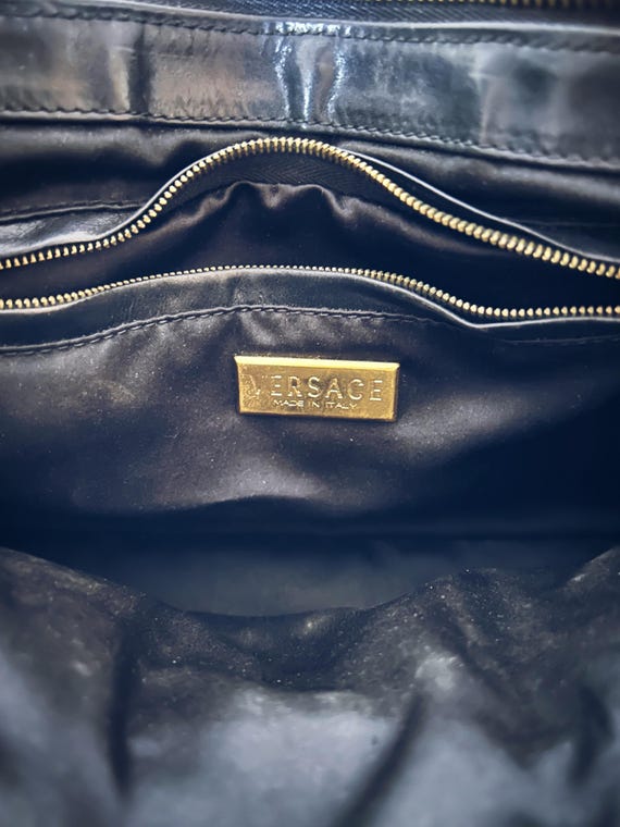 Versace Multicolor Python-Print Barrel Bag – Earl… - image 8