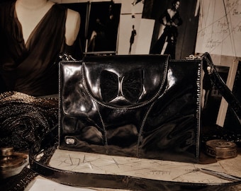 Balenciaga Paris Patent Leather Shoulder Bag – 1980s