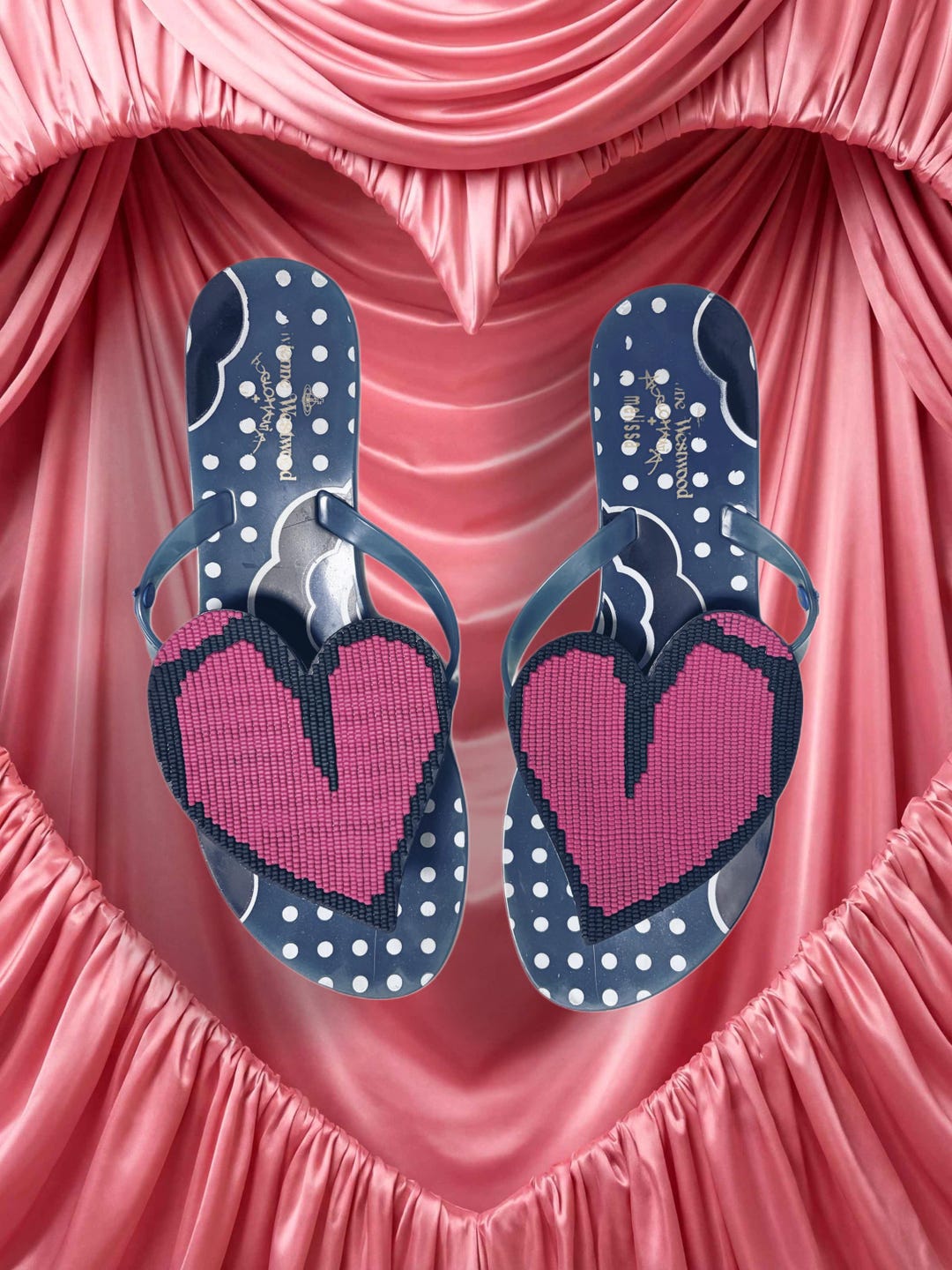 Vivienne Westwood X Melissa Heart Sandals – EU 39/ US8 (2000s