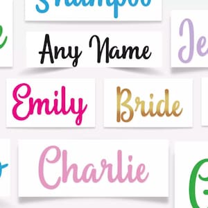 Custom Decals - Choose your Font, Color, Size - Custom Vinyl Text Decals, Custom Stickers, Vinyl Lettering, Car Decals, Custom Wall Decal