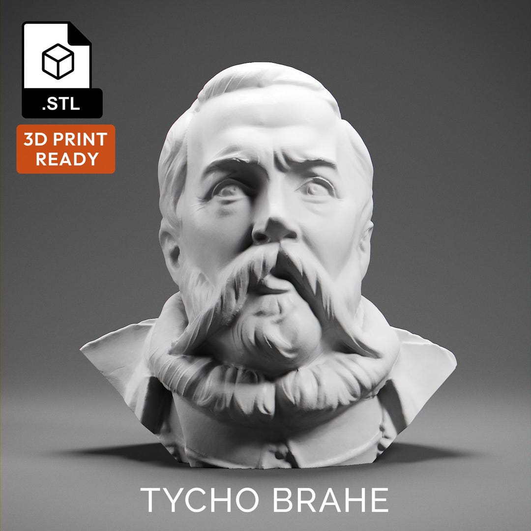 Tycho Brahe 3D Model - High Quality STL File for 3D Printing - 3D ...