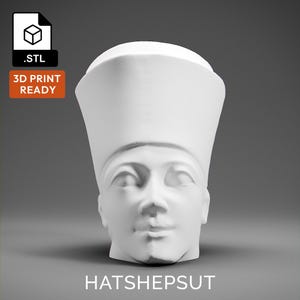 Hatshepsut 3D Model - High Quality STL file for 3D Printing - 3D Printer File - Historical Bust Statue - STL File - Digital File