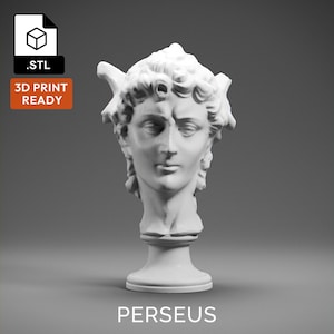 Perseus 3D Model - High Quality STL file for 3D Printing - 3D Printer File - Historical Bust Statue - STL File - Digital File