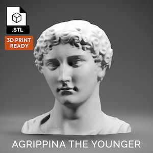 Agrippina the Younger 3D Model - High Quality STL file for 3D Printing - 3D Printer File - Historical Bust Statue - STL File - Digital File