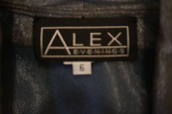 ON SALE Vintage Alex Evenings Metallic Gunmetal S… - image 5