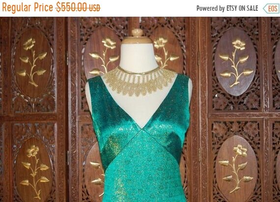 ON SALE Vintage 1960S Estevez Emerald Green & Meta
