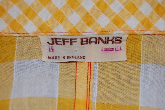 ON SALE Vintage 1970s JEFF Banks Glam Rock Cotton… - image 5