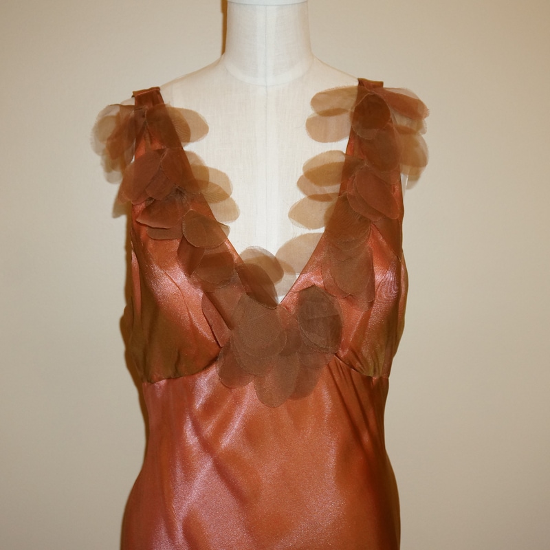 Burnt Orange Silk Taffeta Debutante main image 1