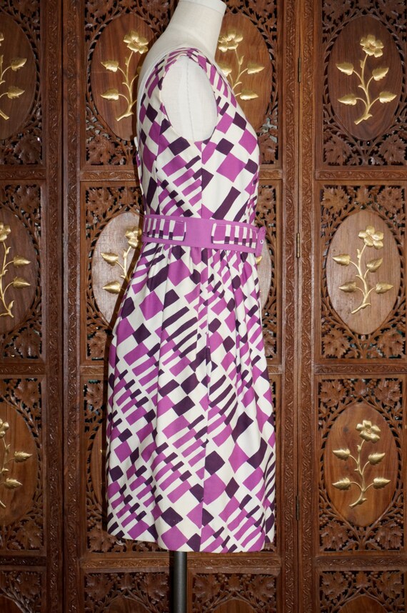 Rare 1950s Jacques Tiffeau Silk Dress