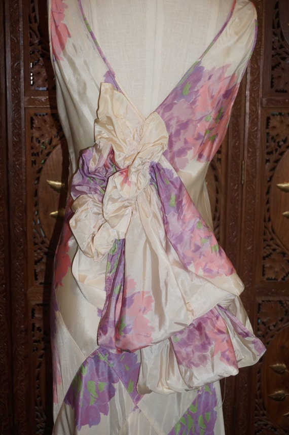 Vintage 1930s Purple Taffeta Slip Dress