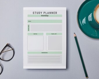 Printable Study Planner | Digital Download | Academic Planner | Student ...