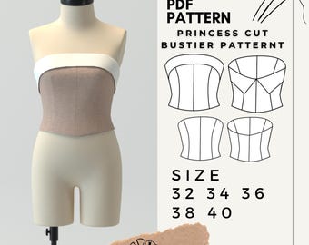 Wzorzec do szycia gorsetu Princess Line