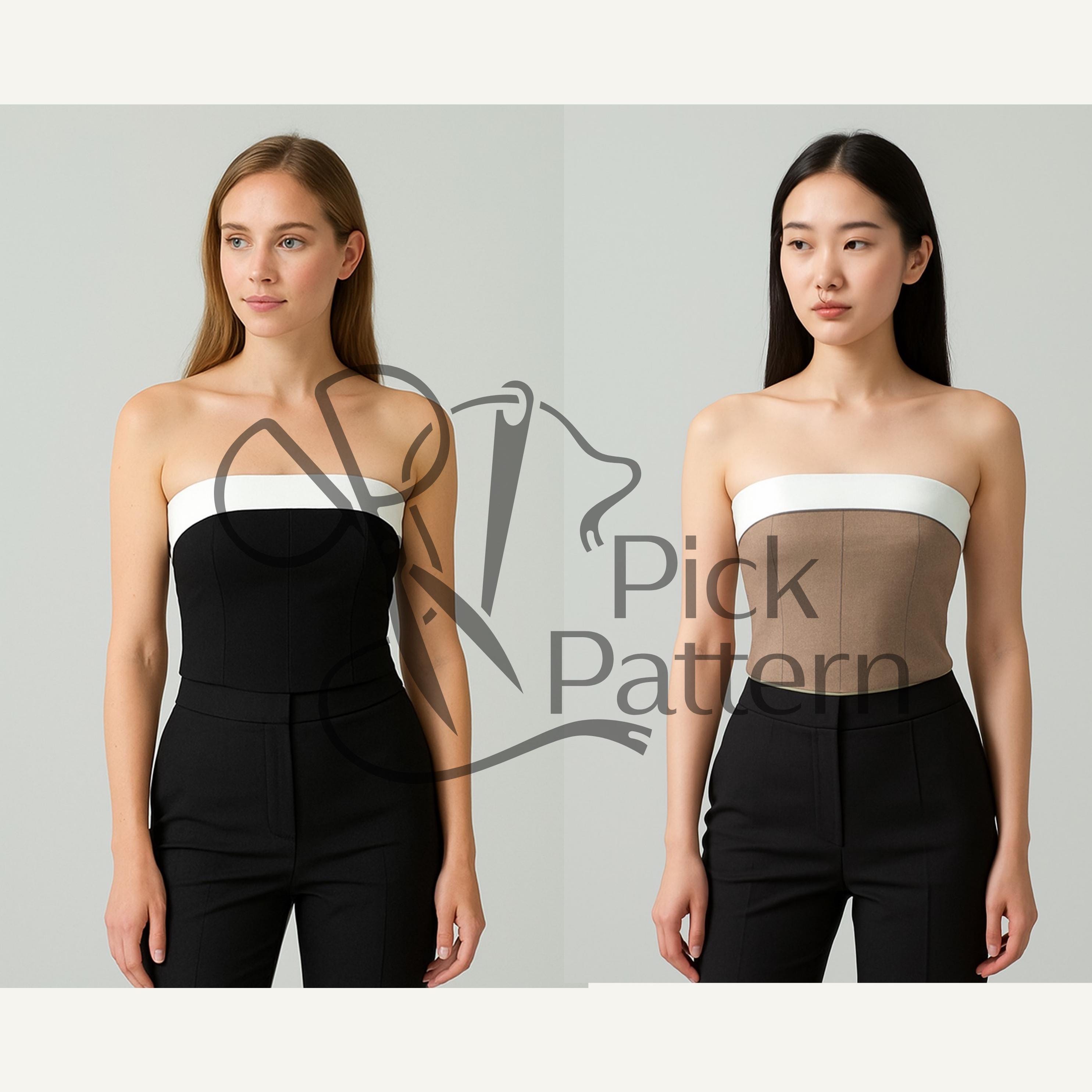 Princess Line Sewing Patterns Princess Line Bustier Sewing Pattern - Etsy