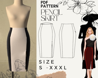 Wzór na spódnicę ołówkową