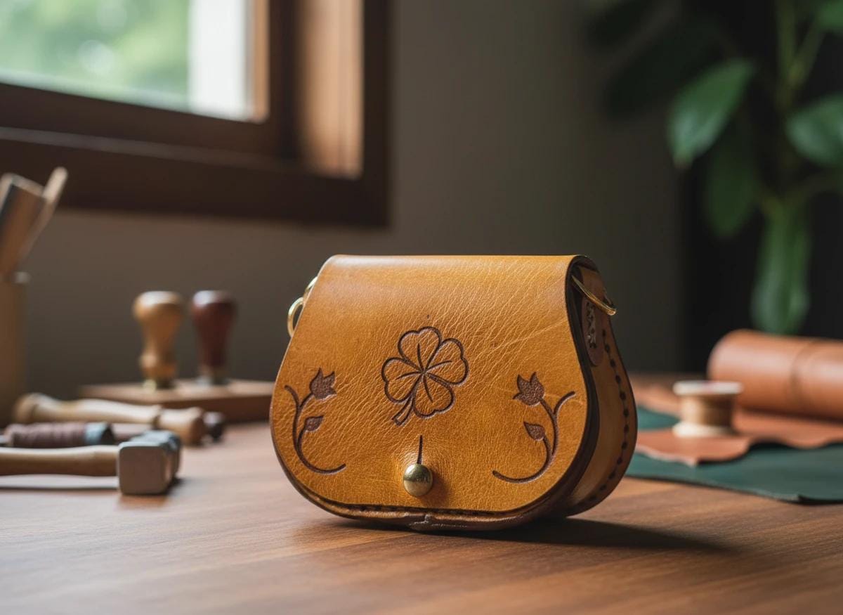 Leather Purse Svg Dxf Pdf Pattern | Diy Mini Bag Template | Digital ...