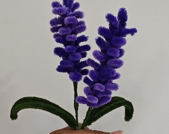 Hand made pipe cleaner flowers